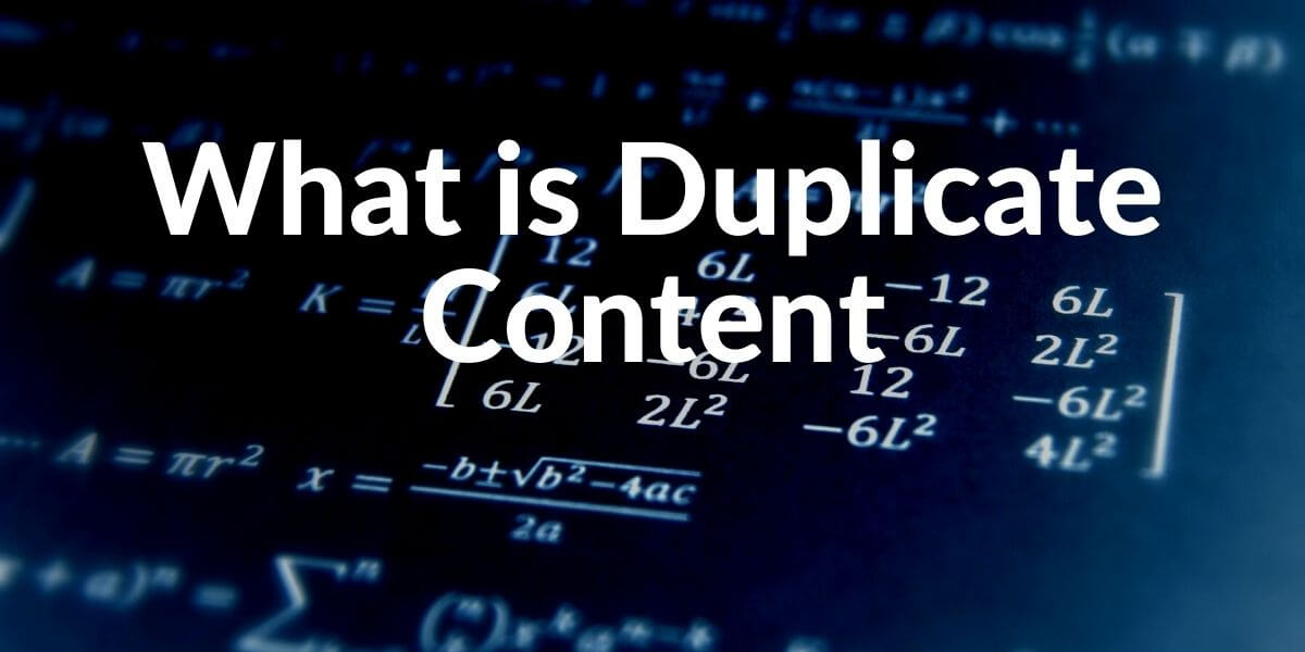 Duplicate Content