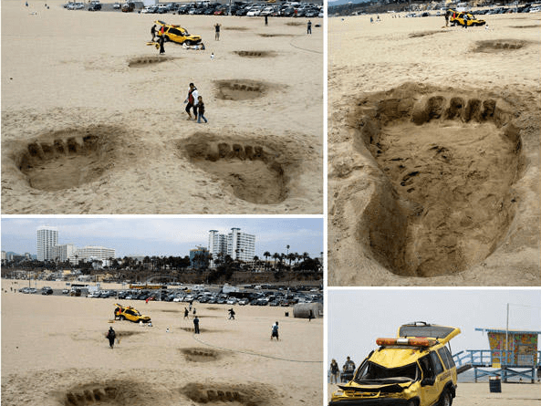 Guerilla Marketing example for King Kong 3D Movie