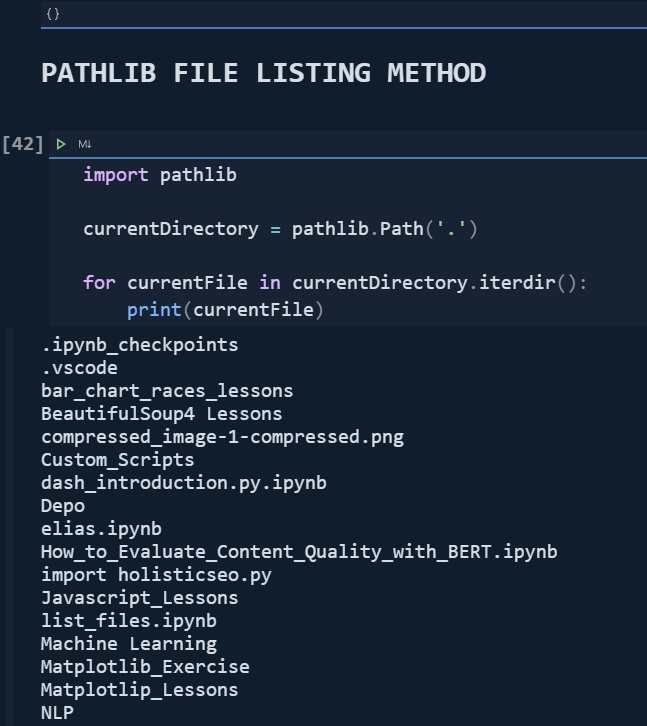 Pathlib and Listing Files
