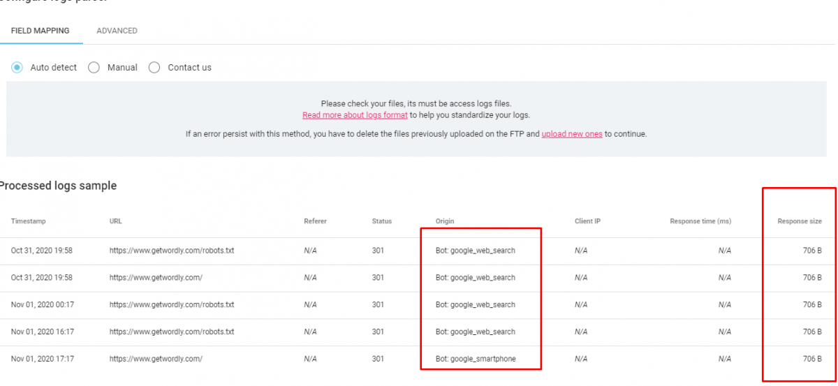 Log File View