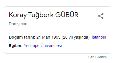 image 20 1 Knowledge Panel from Turkey for Koray Tuğberk Gübür