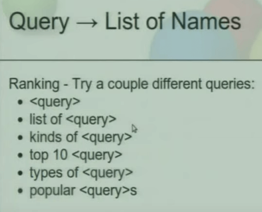 Entity Query Template