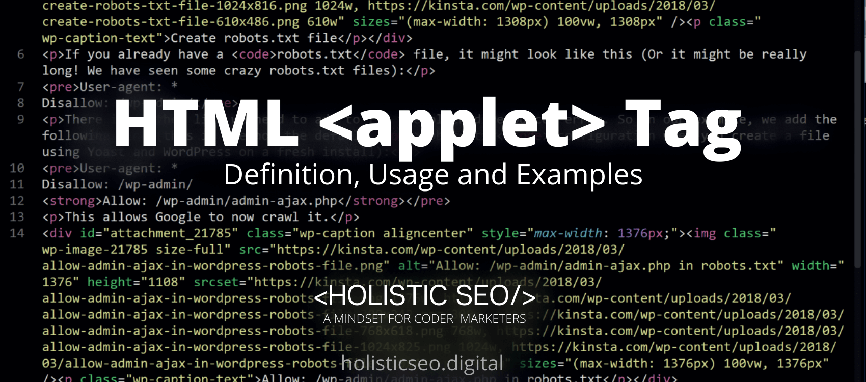 applet HTML Tag