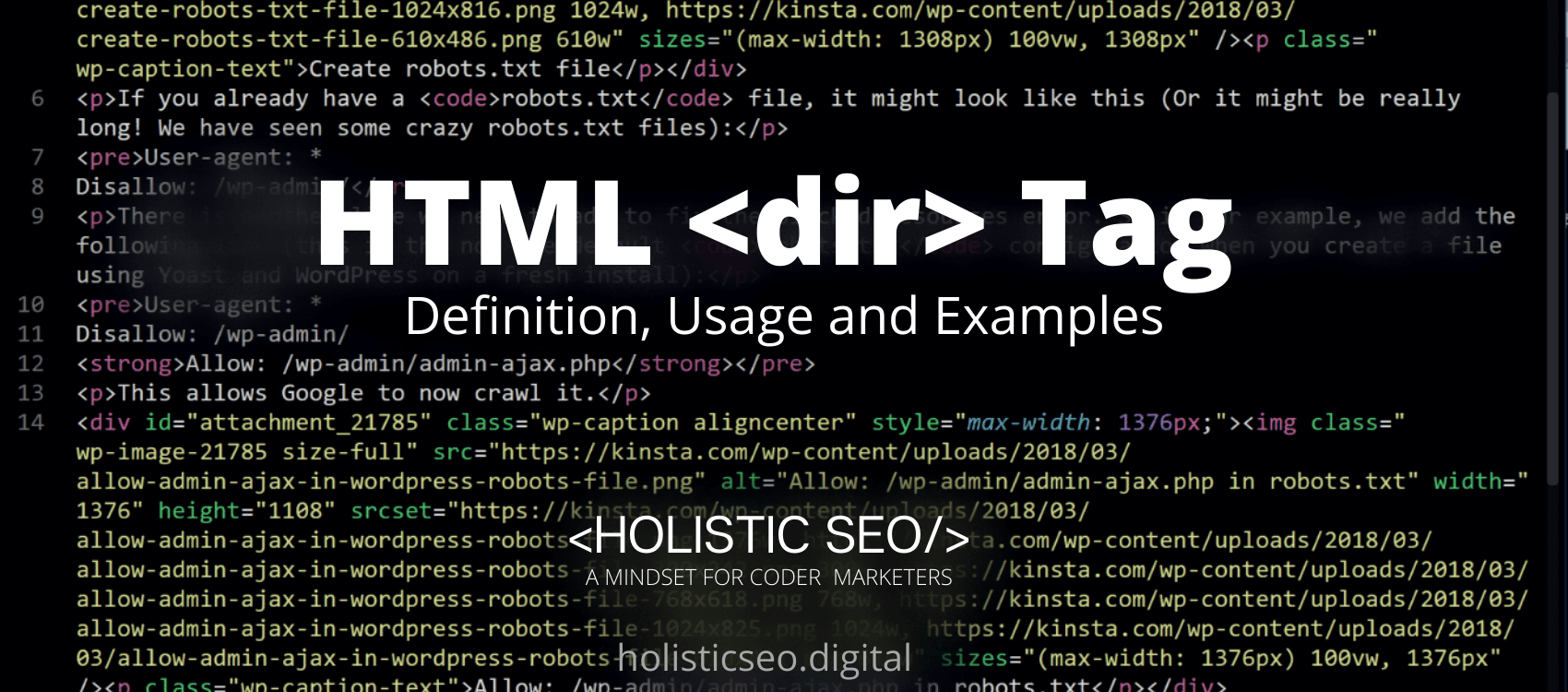 dir HTML Tag