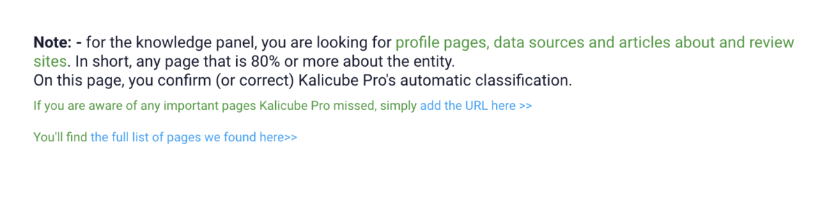 kalicube pro classification help kalicube pro classification help
