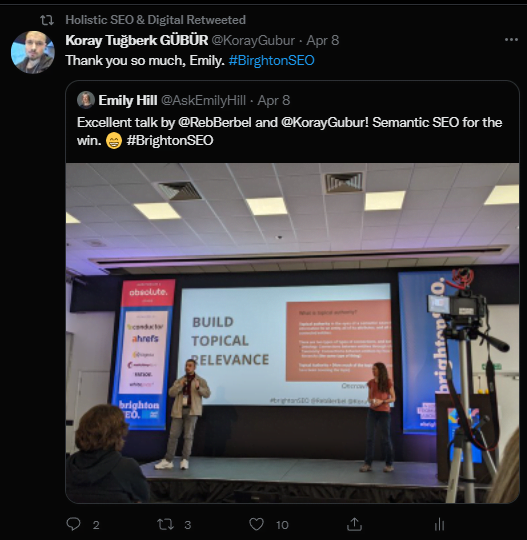Screenshot 53 Brighton SEO Twitter Reaction