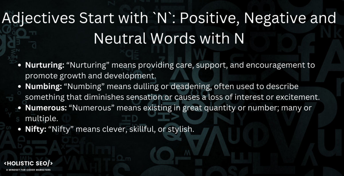 Adjectives Strat with N in-post image n