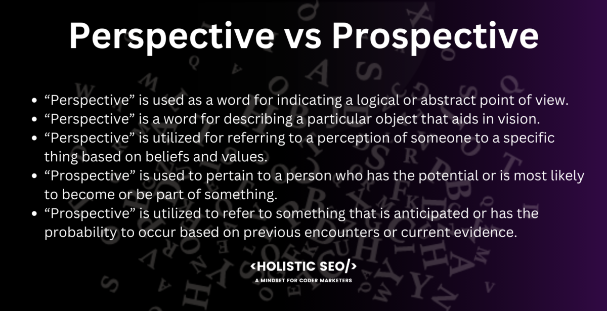 perspective vs prospective perspective vs prospective