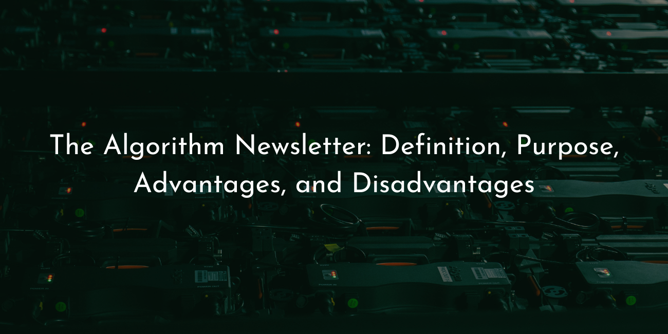 The Algorithm Newsletter