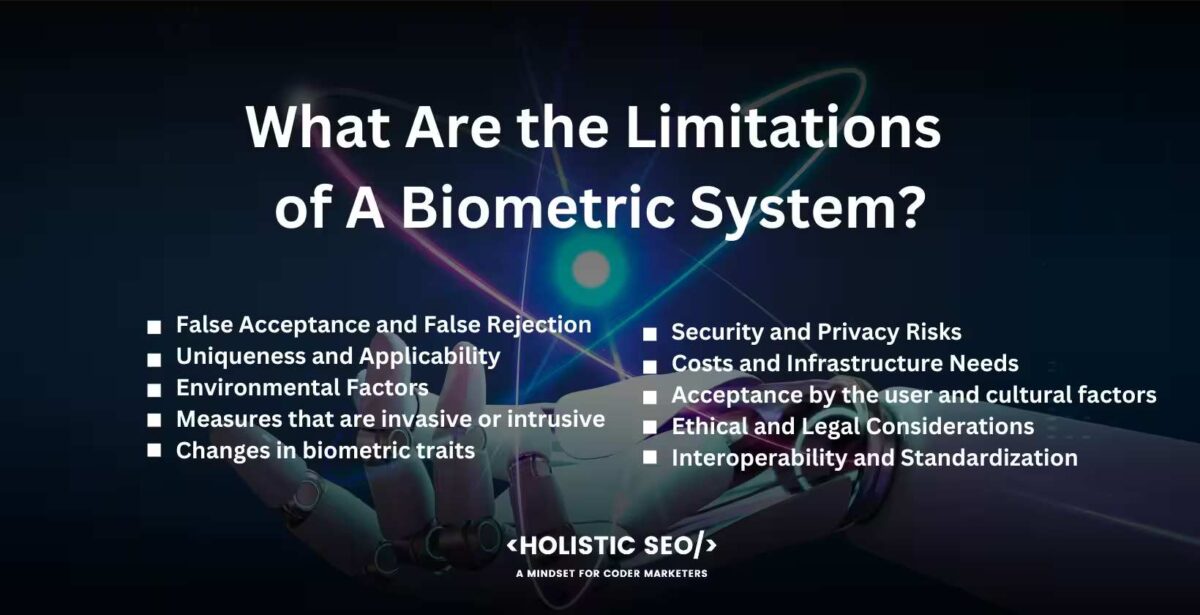 What Are the Limitations of A Biometric System What Are the Limitations of A Biometric System
False Acceptance and False Rejection, Uniqueness and Applicability, Environmental Factors, Measures that are invasive or intrusive, Changes in biometric traits, Security and Privacy Risks, Costs and Infrastructure Needs, Acceptance by the user and cultural factors, Ethical and Legal Considerations, Interoperability and Standardization