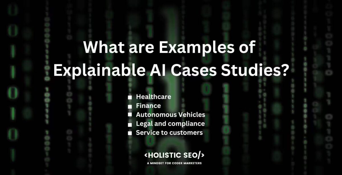 what are examples of explainable ai cases studies what are examples of explainable ai cases studies
healthcare, finance, autonomous vehicles legal and compliance, service to customers