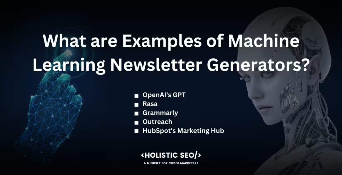 what are examples of machine learning newsletter generators what are examples of machine learning newsletter generators
OpenAI's GPT-3: The GPT-3 language model developed by OpenAI is considered to be state-of-the-art since it is capable of producing text in a way that is human-like. GPT-3 are utilized to generate a range of content kinds, including newsletters, despite the fact that they are not a specific newsletter generator.
Rasa: Rasa is an open-source machine learning framework designed for the construction of AI assistants and chatbots that are contextual. It has been tweaked to provide material suitable for newsletters, although it's not really a newsletter generator.
Grammarly: Grammarly is an AI-powered writing aid that helps improve writing by identifying and correcting grammatical errors. It is utilized in order to guarantee that the content of the generated newsletter is well-written and free of grammatical errors.
Outreach: Outreach is an artificial intelligence (AI)-powered sales interaction platform that helps sales teams create more personalized emails. It is likely that it gets modified to produce individualized newsletters.
HubSpot's Marketing Hub: The HubSpot Marketing Hub provides users with a variety of tools, one of which is content generation powered by AI. The HubSpot's Marketing Hub machine learning is utilized to assist in the production of newsletters, as well as their personalization.