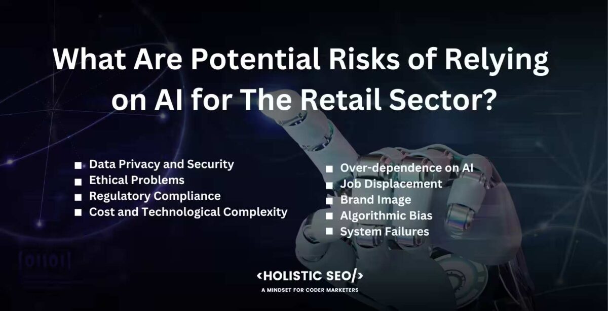what are potential risks of relying on ai for the retail sector what are potential risks of relying on ai for the retail sector
Data Privacy and Security, Ethical Problems, Regulatory Compliance, Cost and Technological Complexity, Over-dependence on AI, Job Displacement, Brand Image, Algorithmic Bias, System Failures