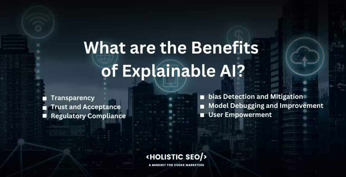 what are the benefits of explainable ai what are the benefits of explainable ai
Transparency, trust and acceptance,regulatory compliance, bias detection and mitigation, Model debugging and improvement, user empowerment