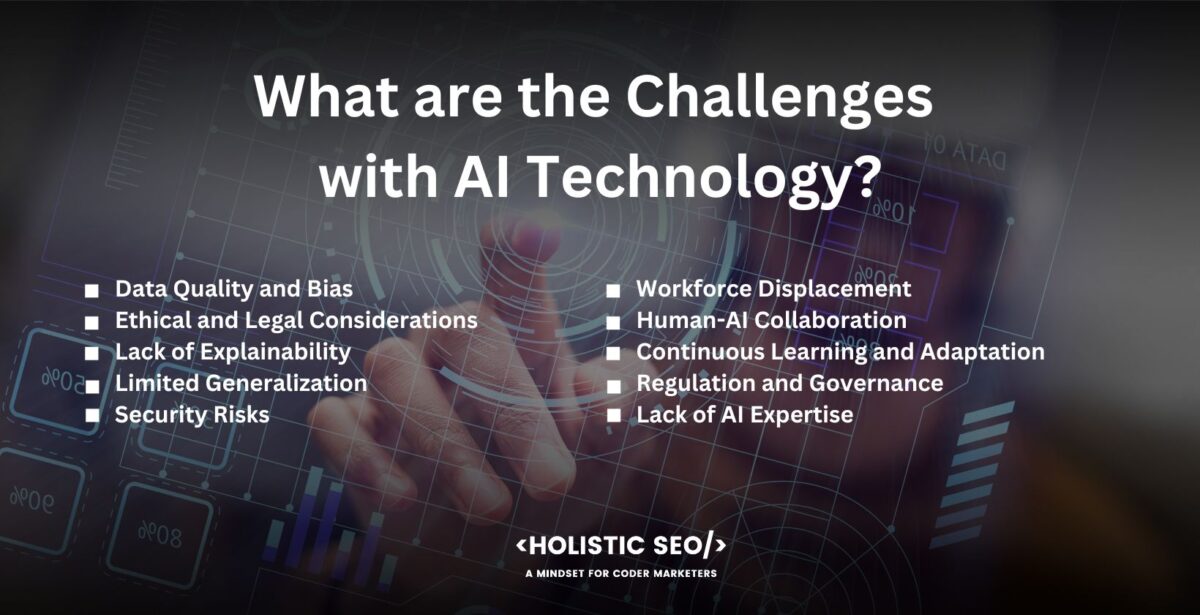 what are the challenges with ai technology what are the challenges with ai technology
Data Quality and Bias: AI algorithms heavily rely on data for training and decision-making. If the data used is of poor quality or biased, it leads to inaccurate or unfair outcomes. Ensuring data quality and mitigating biases in AI systems is a critical challenge.
Ethical and Legal Considerations: AI raises ethical dilemmas, such as privacy concerns, algorithmic transparency, and accountability. Determining who is responsible for AI decisions and addressing potential ethical issues requires careful consideration and regulatory frameworks.
Lack of Explainability: AI algorithms often operate as black boxes, making it difficult to understand how they arrive at specific conclusions or decisions. The lack of interpretability and explainability hinders trust and limits the adoption of AI in critical applications.
Limited Generalization: AI models trained on specific datasets struggle to generalize their knowledge to new or different scenarios. Such a limitation hinders the scalability and applicability of AI solutions across various domains.
Security Risks: They are vulnerable to cyberattacks as AI systems become more pervasive. Adversarial attacks, data poisoning, and unauthorized access to AI models pose security risks that need to be addressed to maintain the integrity and reliability of AI systems.
Workforce Displacement: The automation capabilities of AI raise concerns about job displacement. Certain roles and tasks become obsolete as AI technology advances, requiring a reevaluation of workforce skills and the creation of new job opportunities.
Human-AI Collaboration: Effective integration of AI technology with human decision-making processes is a challenge. Ensuring that AI systems augment human intelligence, rather than replace it, requires careful consideration of human-AI collaboration models and interfaces.
Continuous Learning and Adaptation: AI models struggle to adapt to evolving environments or handle unexpected scenarios. Developing AI systems that continuously learn, adapt, and handle novel situations is an ongoing challenge.
Regulation and Governance: The rapid advancement of AI technology calls for appropriate regulations and governance frameworks. Balancing innovation and accountability, addressing potential biases and risks, and ensuring responsible AI development and deployment are essential challenges.
Lack of AI Expertise: There is a shortage of skilled professionals with expertise in AI development, deployment, and management. Bridging the skills gap and promoting AI literacy across various disciplines is crucial for leveraging the full potential of AI technology.