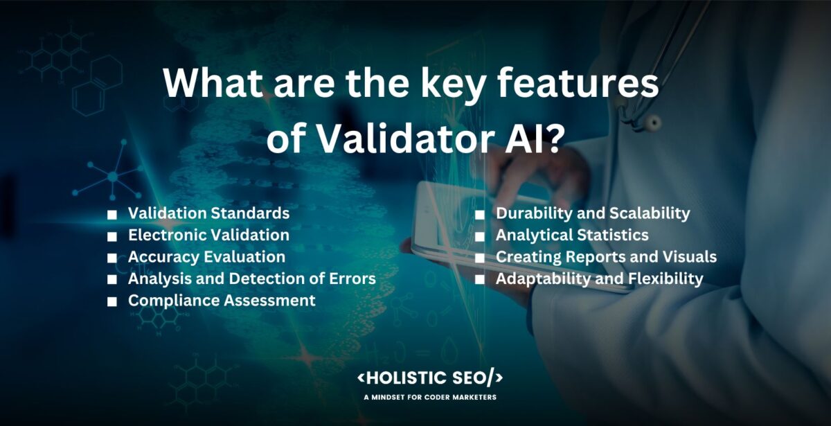 what are the key features of validator ai what are the key features of validator ai
Validation Standards: Validator AI functions according to specified standards or criteria that are particular to the task or domain it is intended for. The standards form the foundation for assessing and validating data, models, or procedures.
Electronic Validation: Validator AI simplifies and speeds up the review process, eliminating the need for manual inspection. It is appropriate for applications that call for lengthy validation, since it handles massive quantities of data or complicated models.
Accuracy Evaluation: Validator AI evaluates the correctness and accuracy of the target data, models, or processes. It compares the elements being verified to the specified rules, standards, or requirements to find errors, abnormalities, or contradictions.
Analysis and Detection of Errors: Validator AI is excellent at finding flaws, outliers, or inconsistencies in the data or models it examines. It evaluates and identifies the precise regions or components that fall short of the established validation standards.
Compliance Assessment: Validator AI determines whether a system, procedure, or dataset complies with a given set of rules, specifications, or compliance requirements. It minimizes the chance of non-compliance by ensuring adherence to pertinent norms or protocols.
Durability and Scalability: Validator AI is built to work with a wide range of data formats, model architectures, and system setups. It has scalability and resilience, which allow it to validate various data kinds and scales, models, or processes.
Analytical Statistics: Validator AI analyzes and validates data, models, and processes using statistical methods and procedures. It undertakes statistical analysis to find patterns, correlations, or deviations that affect the validation result.
Creating Reports and Visuals: The validation results are summarized in reports or visualizations created by the validator AI, giving users insights and useful knowledge. The comprehension and usefulness of the validation results are improved by the feature.
Adaptability and Flexibility: AI systems for validators are frequently created to be versatile and flexible. They enable customization depending on particular requirements or changing standards since they handle changes in validation criteria, rules, or requirements.